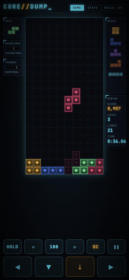 Phone layout with touch controls